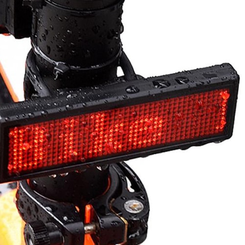 Outdoor Bike Warning Light Bicycle Taillight Advertising Lamp US