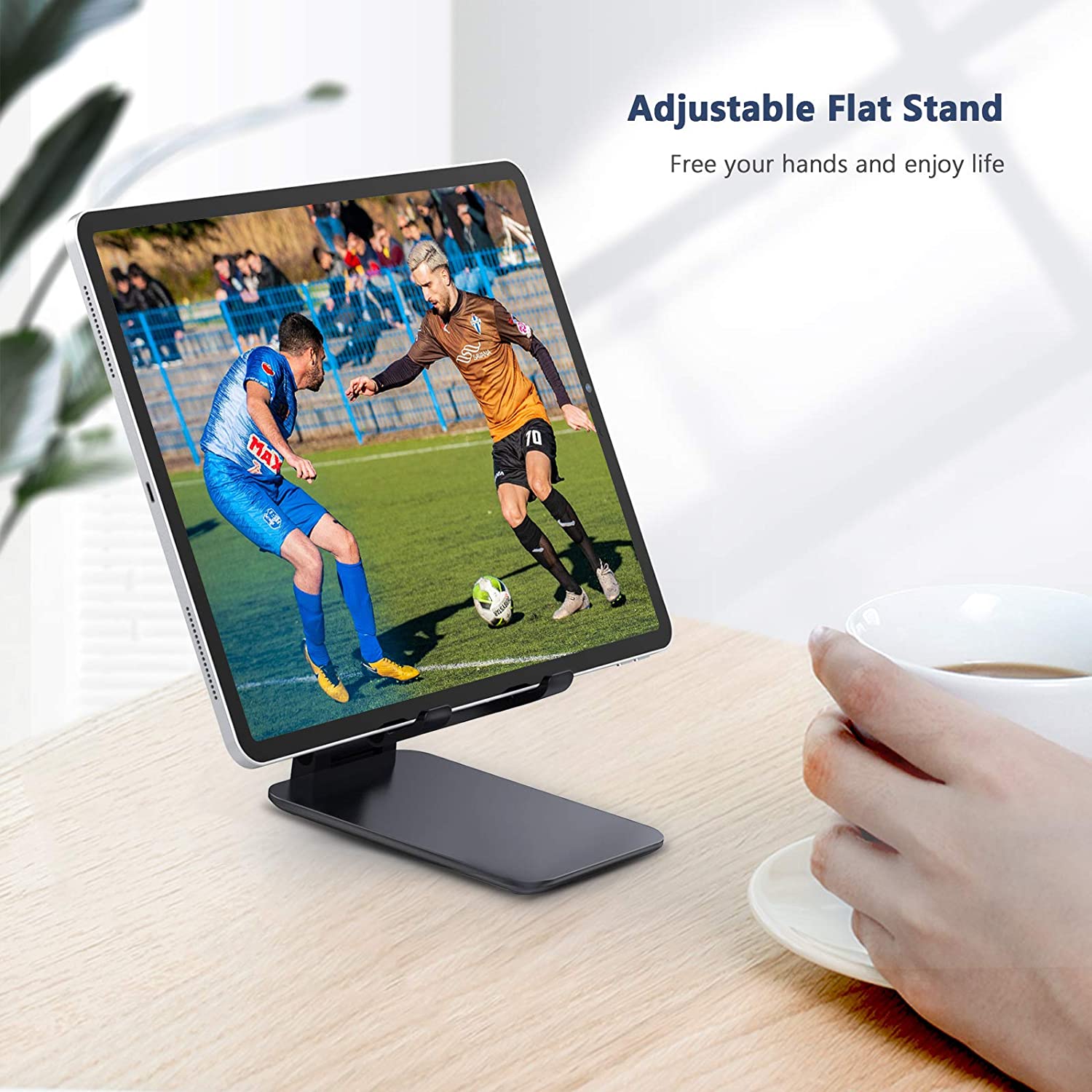 Tablet Stand Universal Desktop Holder for Mobile Phone Kindle E-book Stand Tabletop Stable Adjustable Folding