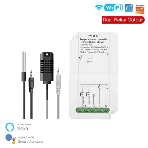 WiFi Smart Temperature and Humidity Control Switch Module Sensor