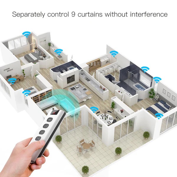 Smart RF433 Transmitter Remote for Curtain