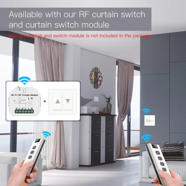 Smart RF433 Transmitter Remote for Curtain