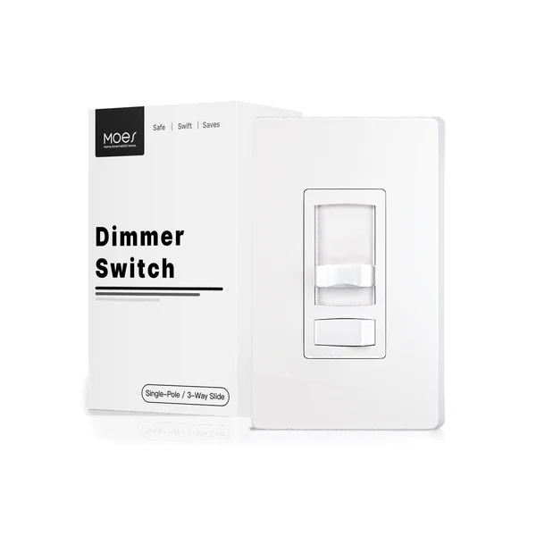 MOES Dimmer Light Switch Single Pole/3-Way for LED/Incandescent/CFL