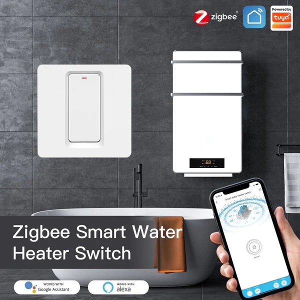 MOES Smart ZigBee Water Heater Boiler Switch Wireless Control Timer for Heating Water 20A EU