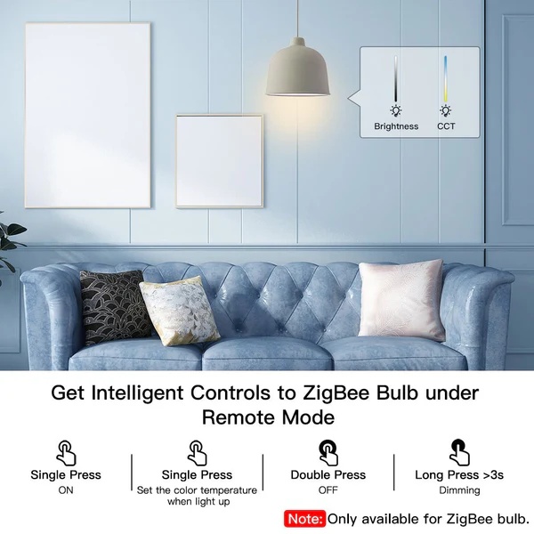 ZigBee IP55 Waterproof Smart Button Scene Switch & Wireless Remote Dimmer