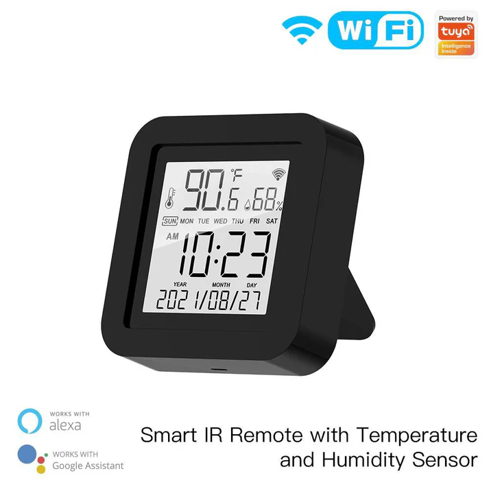 Wi-Fi Smart IR Remote Control with Temperature and Humidity Sensor for Air Conditioner TV AC