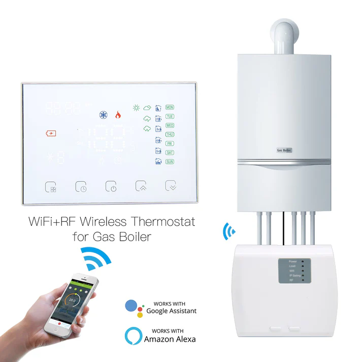 WiFi Smart LCD Wall-Hung Gas Boiler Water Underfloor Heating Temperature Controller