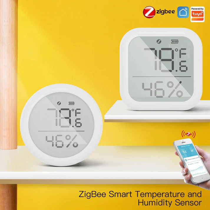 MOES ZigBee Smart Temperature and Humidity Sensor Indoor Hygrometer Thermometer Detector