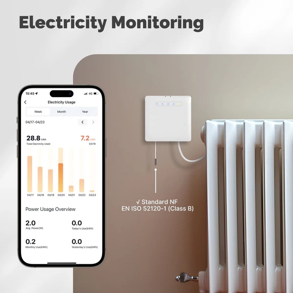 Smart Thermostat For Pilot Wire Heating Radiator Support Ecowatt Electricity Monitoring