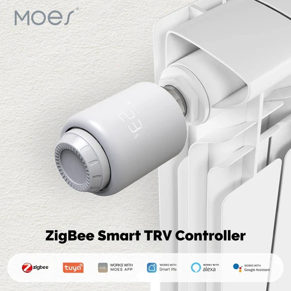 Tuya ZigBee Radiator Valve Smart Thermostat & Remote Control for Home Heating TRV 601