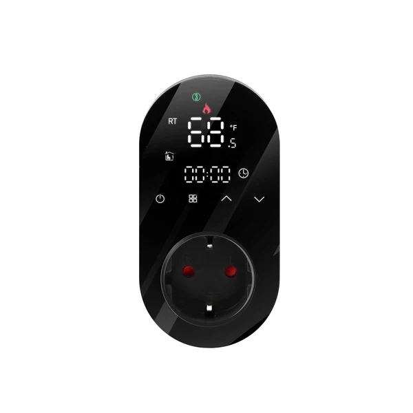 Programmable Smart WiFi LED Thermostat Plug Outlet Wireless Electric Plug-in Thermostat Socket