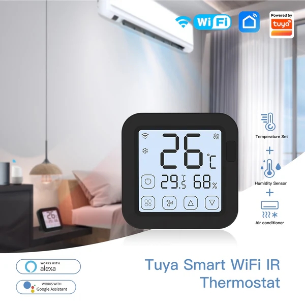 MOES Tuya WiFi Smart IR Thermostat AC Remote Controller Temperature and Humidity Sensor