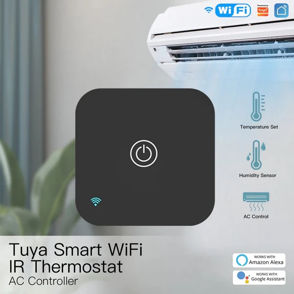 MOES Tuya WiFi Smart IR Thermostat AC Remote Controller Temperature and Humidity Sensor