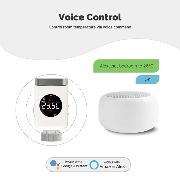 Smart Wifi/Zigbee Thermostatic Radiator Valve TRV Programmable Temperature Controller